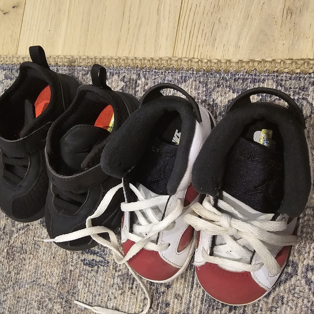 Air Jordan size US 6 TODDLER TWO PAIRS!